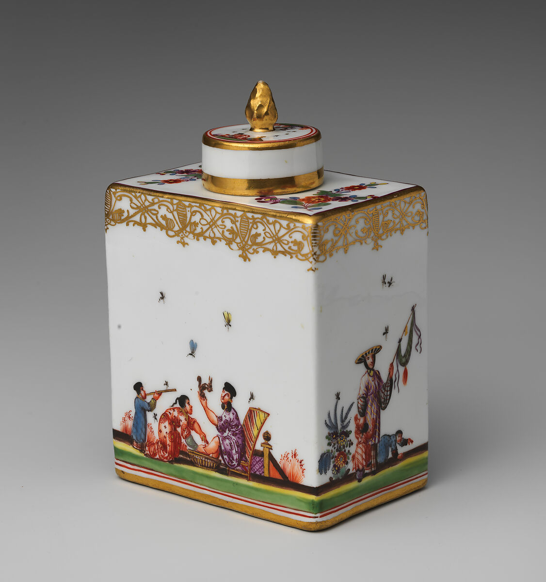 Caddy (part of a set), Meissen Manufactory (German, 1710–present), Hard-paste porcelain, German, Meissen