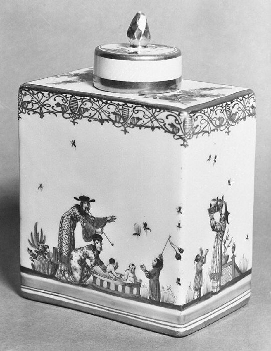 Caddy (part of a set), Meissen Manufactory (German, 1710–present), Hard-paste porcelain, German, Meissen 