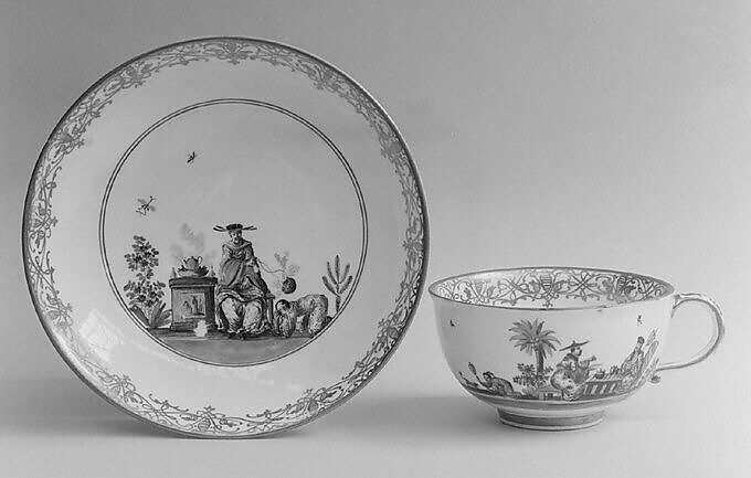 Cup (part of a set), Meissen Manufactory (German, 1710–present), Hard-paste porcelain, German, Meissen 