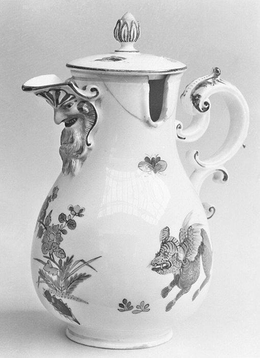 Hot milk pot, Meissen Manufactory (German, 1710–present), Hard-paste porcelain, German, Meissen 