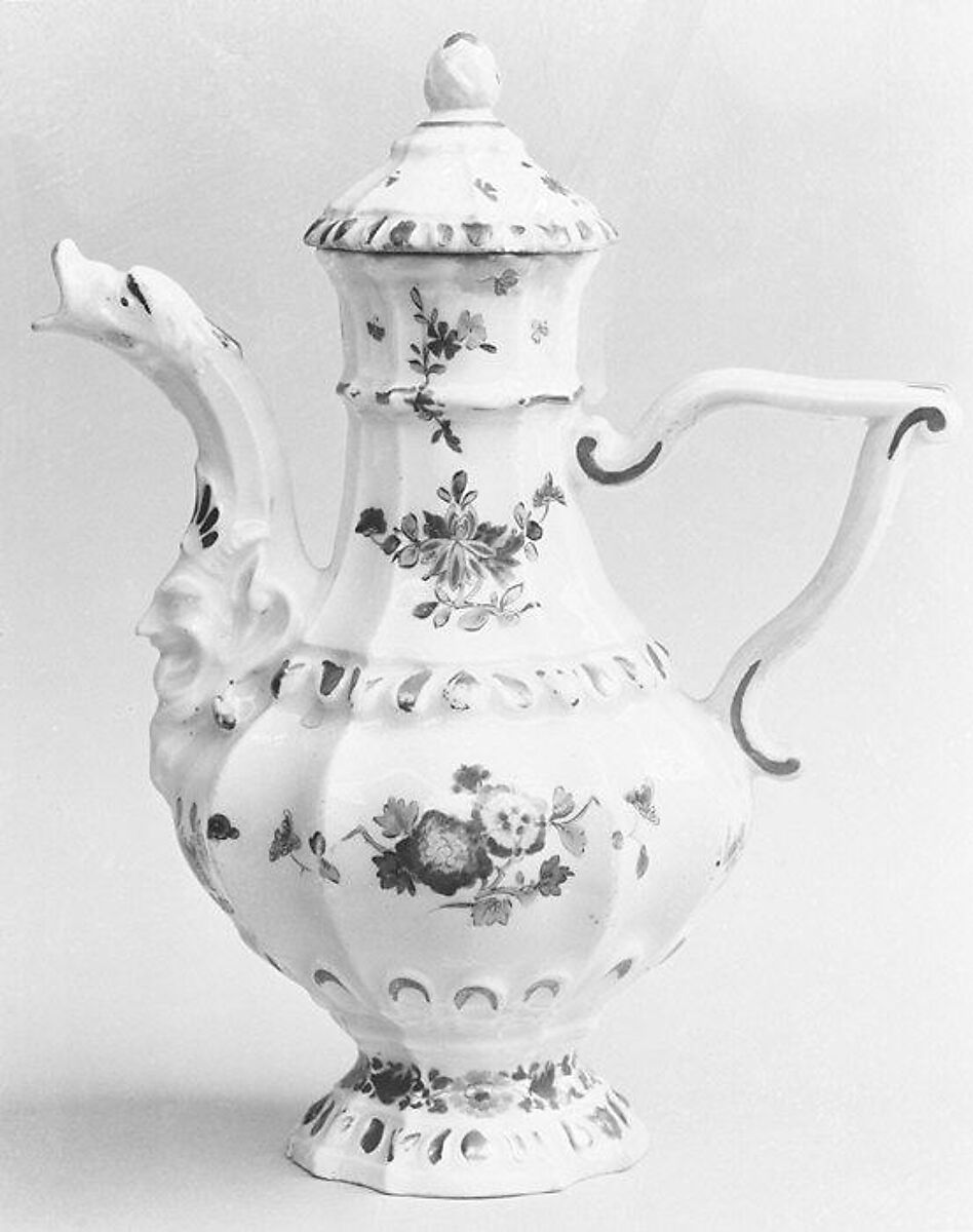 Oil pot, Meissen Manufactory (German, 1710–present), Hard-paste porcelain, German, Meissen 