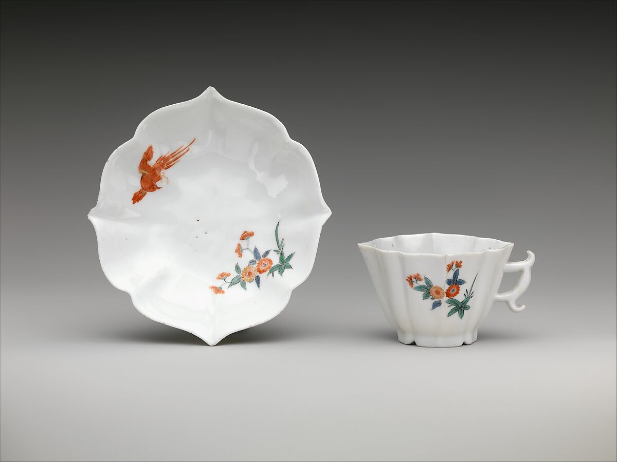 Cup and saucer, Meissen Manufactory (German, 1710–present), Hard-paste porcelain, German, Meissen 