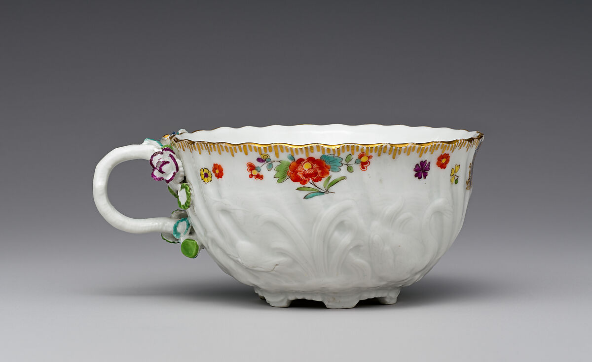 Cup and saucer (part of a service), Meissen Manufactory (German, 1710–present), Hard-paste porcelain, German, Meissen