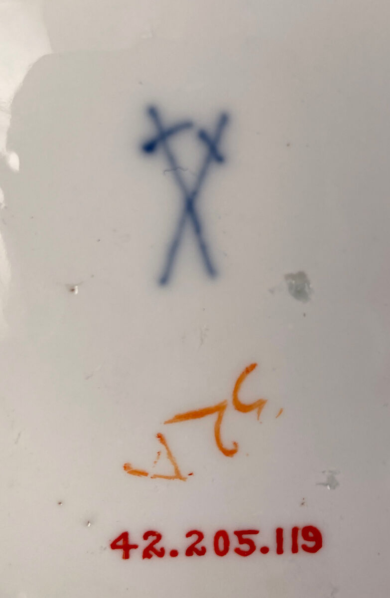 Plate, Meissen Manufactory (German, 1710–present), Hard-paste porcelain, German, Meissen