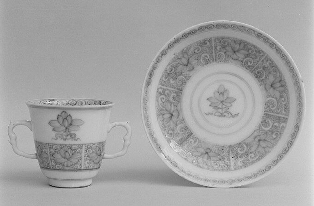 Cup and saucer, Meissen Manufactory (German, 1710–present), Hard-paste porcelain, German, Meissen 