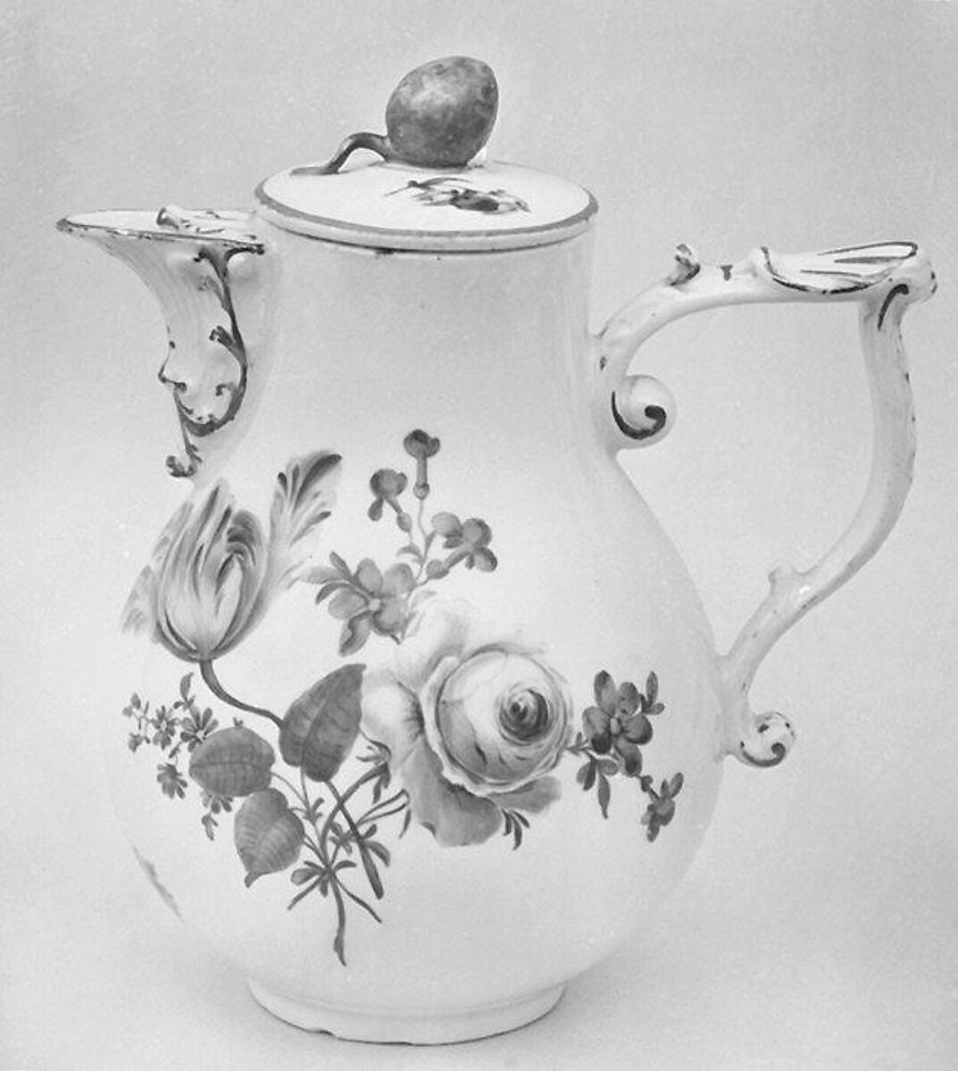 Coffeepot, Meissen Manufactory (German, 1710–present), Hard-paste porcelain, German, Meissen 