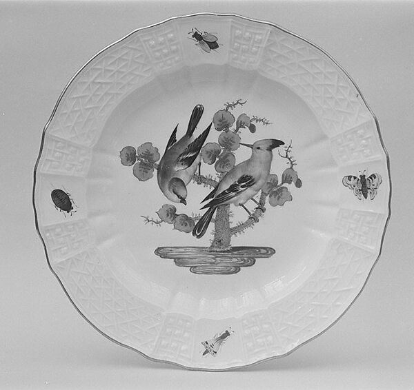 Plate, Meissen Manufactory (German, 1710–present), Hard-paste porcelain, German, Meissen 