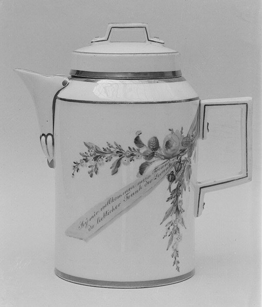 Coffeepot, Gotha (German, 1757–1900), Hard-paste porcelain, German, Thuringia (Gotha) 