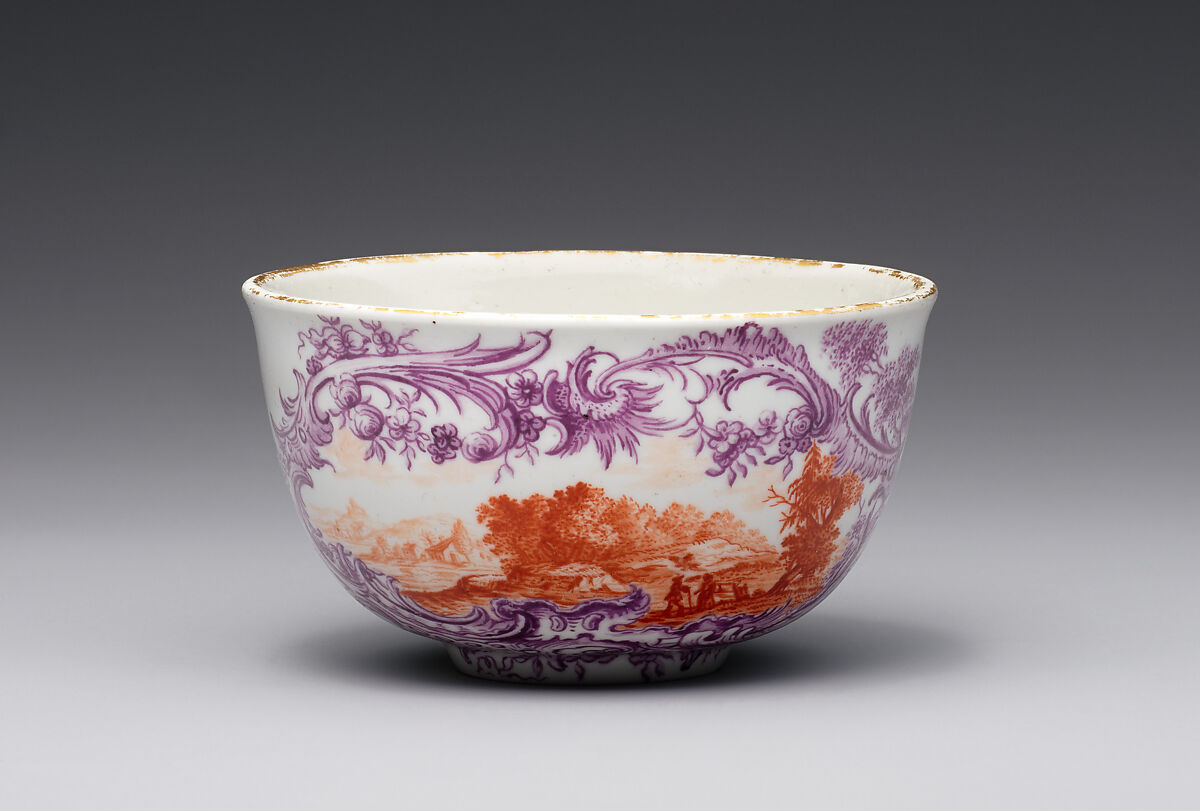 Cup and saucer, Fürstenberg Porcelain Manufactory (German, founded 1747), Hard-paste porcelain, German, Fürstenberg