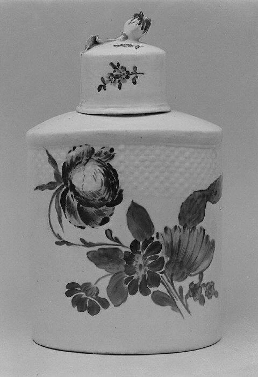 Caddy, Limbach Porcelain Manufactory (German, 1762–1939), Hard-paste porcelain, German, Thuringia, Limbach 
