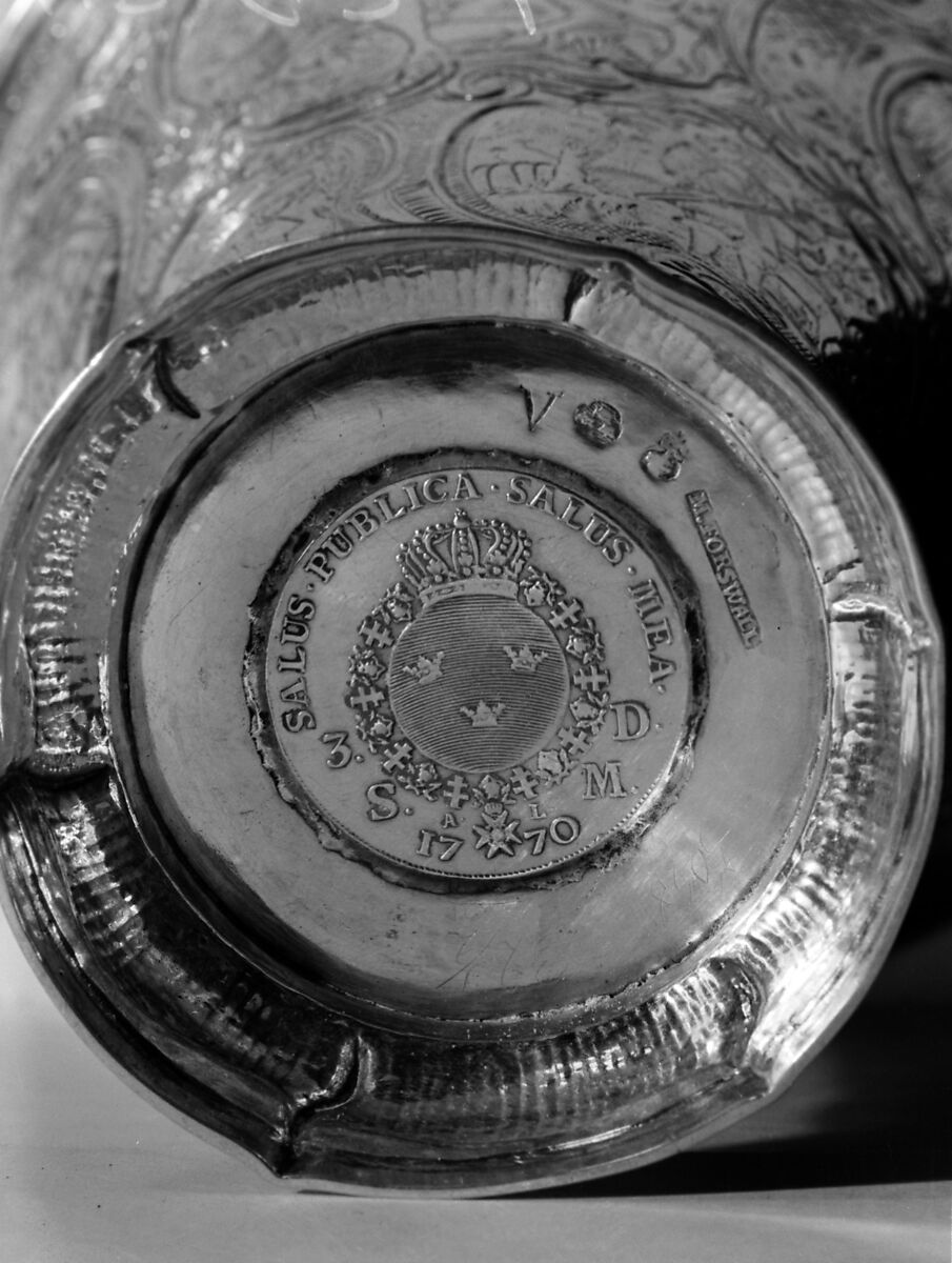 Beaker, Matthias Forswall (master 1773–86), Silver, parcel gilt, Swedish, Uppsala