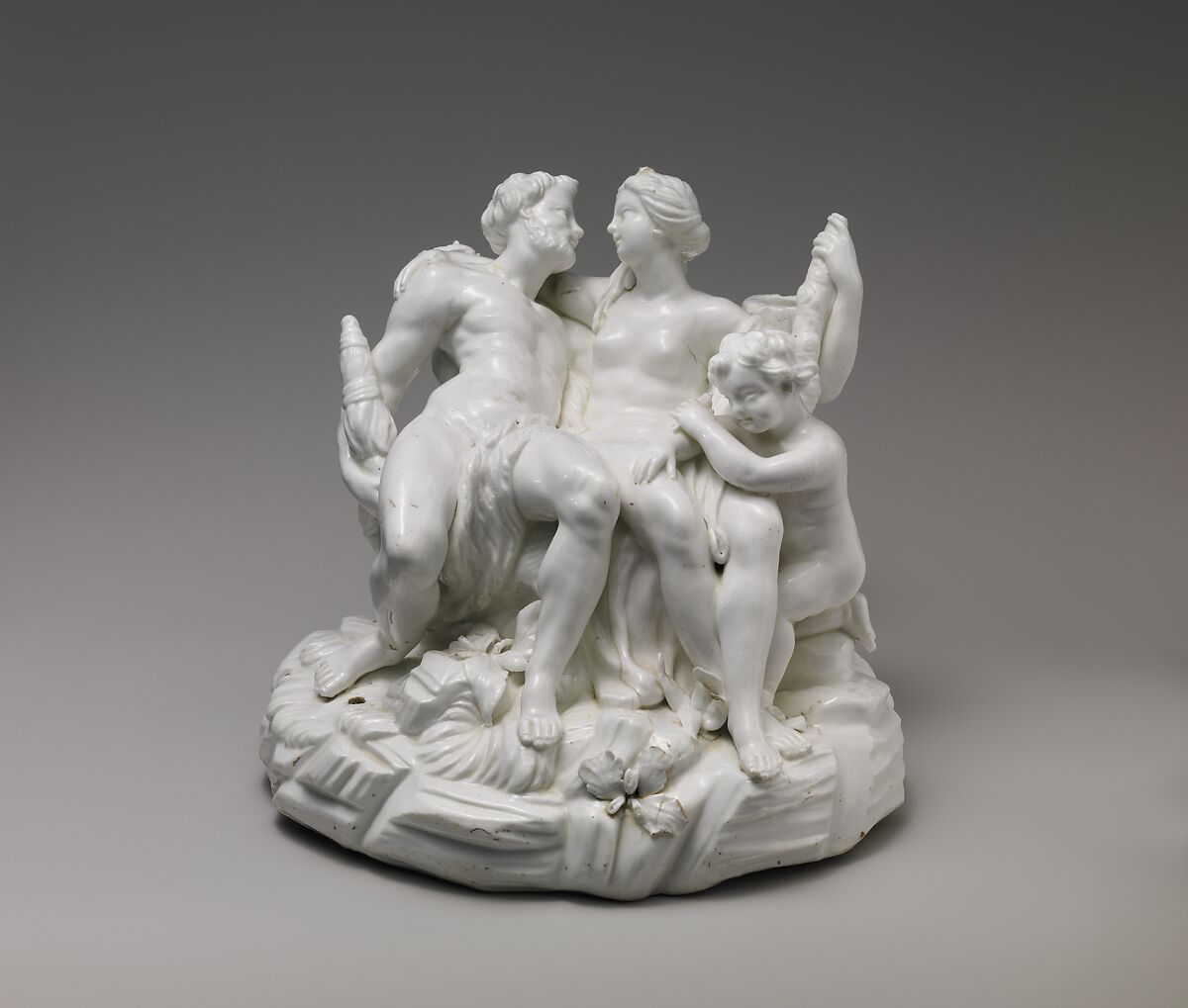 Hercules and Omphale, Vincennes Manufactory  French, Soft-paste porcelain, French, Vincennes