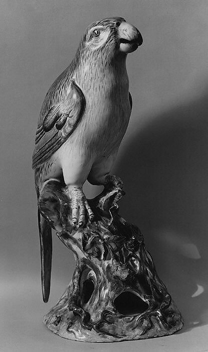 Parrot, Johannes Zeschinger (born 1723, active 1748, 1753), Faience (tin-glazed earthenware), German, Höchst 