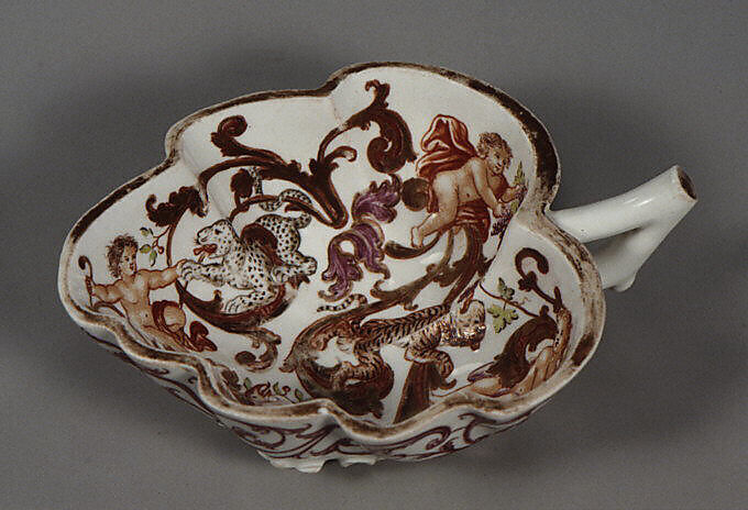 Dish, Vienna, Hard-paste porcelain, Austrian, Vienna with German, Breslau (Wrocław) decoration