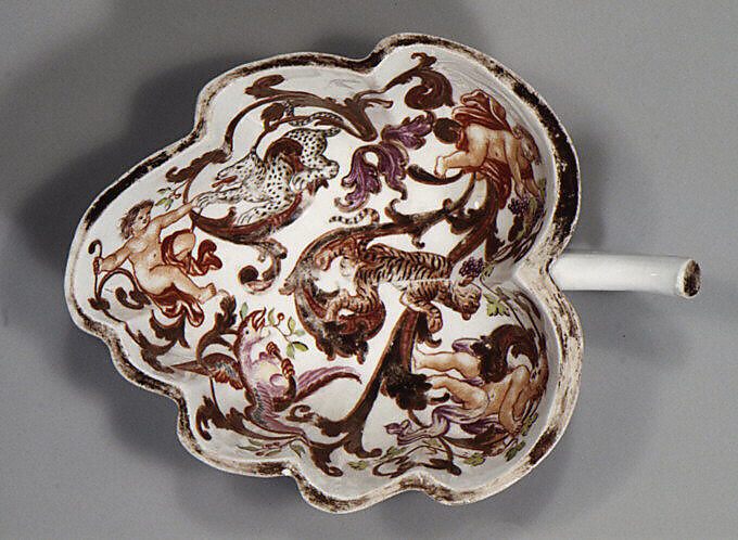 Dish, Vienna, Hard-paste porcelain, Austrian, Vienna with German, Breslau (Wrocław) decoration
