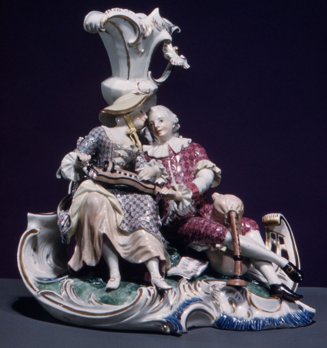 Two lovers, Frankenthal Porcelain Manufactory (German), Hard-paste porcelain, German, Frankenthal 