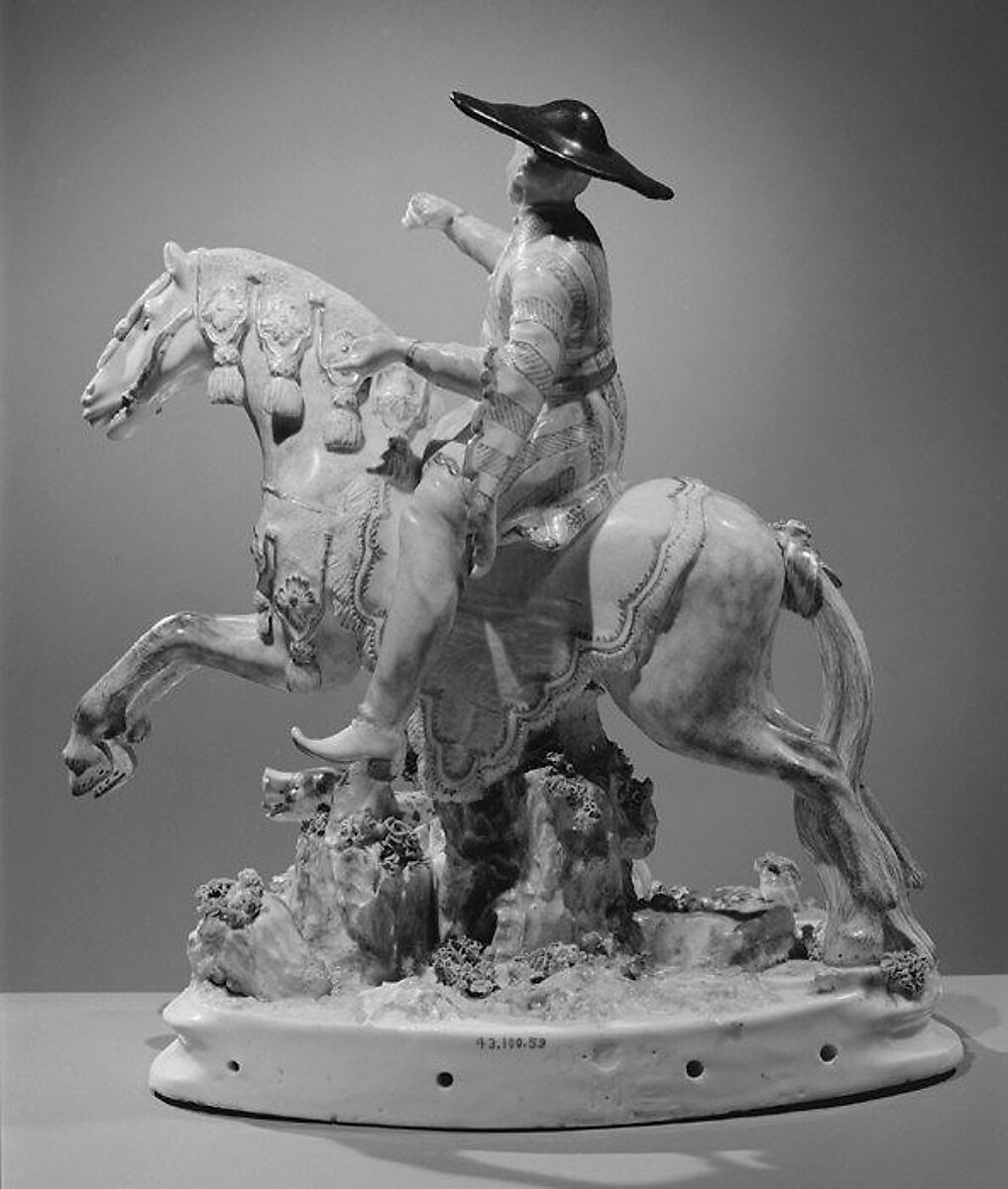 Chinese horseman, Nymphenburg Porcelain Manufactory (German, 1747–present), Hard-paste porcelain, German, Nymphenburg
