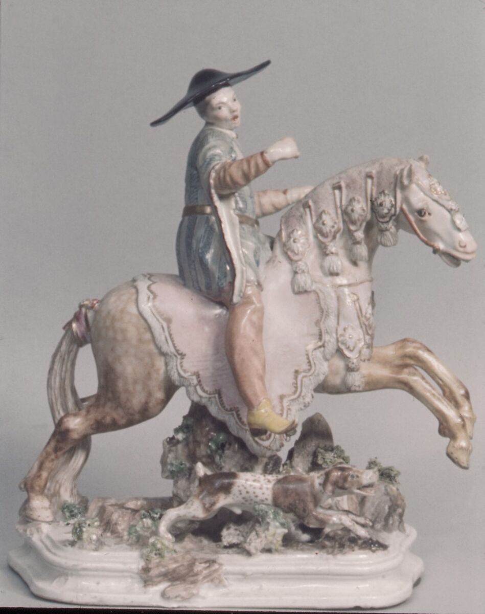 Chinese horseman, Nymphenburg Porcelain Manufactory (German, 1747–present), Hard-paste porcelain, German, Nymphenburg 