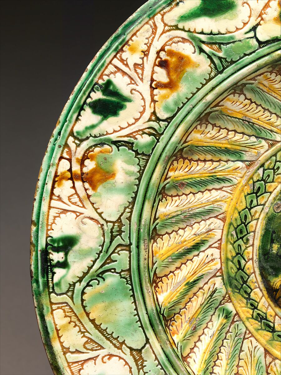 Plate with angels, Incised slipware, Italian, probably Ferrara