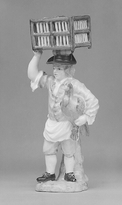Bird Vendor, Zurich Pottery and Porcelain Factory (Swiss, founded 1763), Hard-paste porcelain, Swiss, Zurich