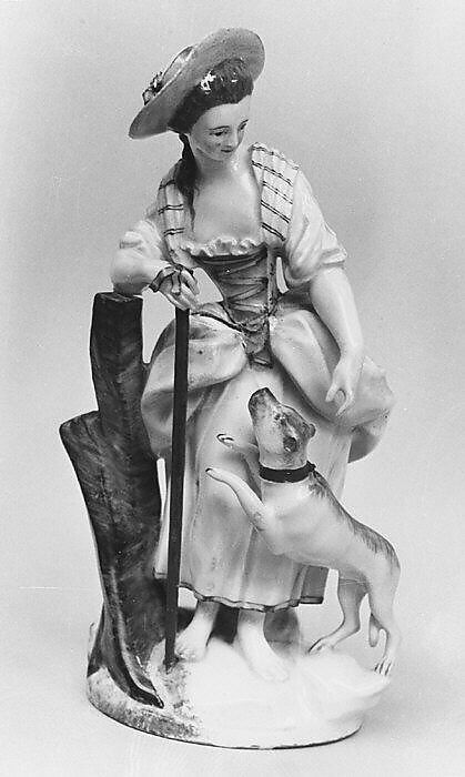 Shepherdess, Zurich Pottery and Porcelain Factory (Swiss, founded 1763), Hard-paste porcelain, Swiss, Zurich 