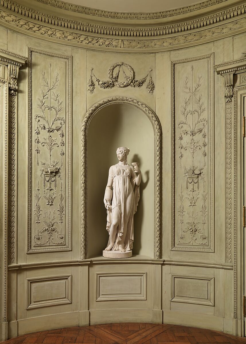 Room from a hotel in the Cours d'Albret, Bordeaux, Carving attributed to Barthélemy Cabirol (1732–1786) and his workshop, Pine, painted and carved, French, Bordeaux
