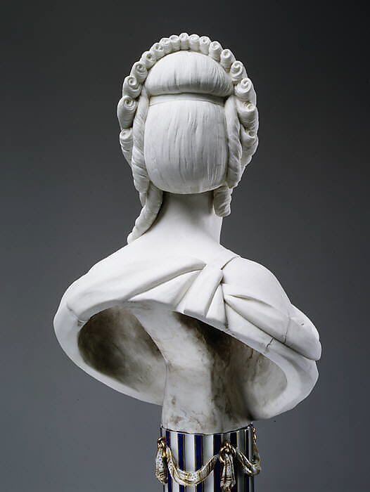 Madame du Barry (1746–1793), Sèvres Manufactory (French, 1740–present), Bust: soft-paste biscuit porcelain; pedestal: glazed porcelain, enameled and gilt, French, Sèvres