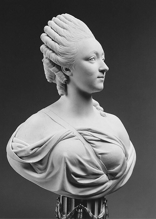 Madame du Barry (1746–1793), Sèvres Manufactory (French, 1740–present), Bust: soft-paste biscuit porcelain; pedestal: glazed porcelain, enameled and gilt, French, Sèvres