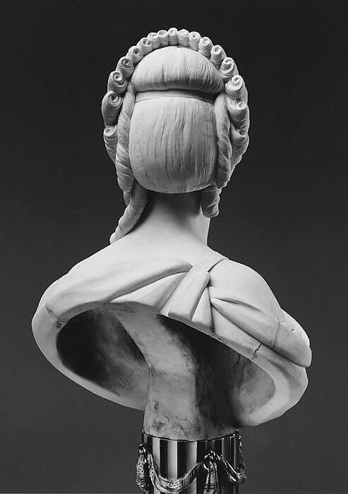 Madame du Barry (1746–1793), Sèvres Manufactory (French, 1740–present), Bust: soft-paste biscuit porcelain; pedestal: glazed porcelain, enameled and gilt, French, Sèvres