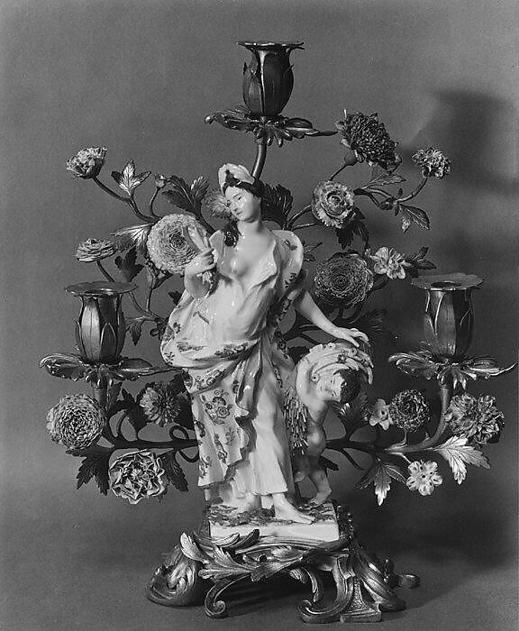 Summer, Meissen Manufactory (German, 1710–present), Hard-paste porcelain, gilt-bronze mounts, German, Meissen with French mounts 