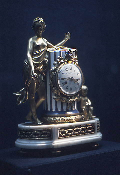 Mantel clock, Clockmaker: Charles Dutertre (master clockmaker from 1758(?)), Sèvres porcelain, enamel, gilt bronze, marble, French, Paris 