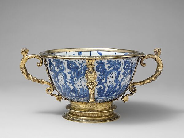 Two-handled bowl from Burghley House, Lincolnshire
