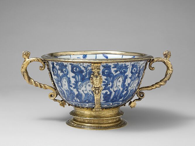 Two-handled bowl from Burghley House, Lincolnshire