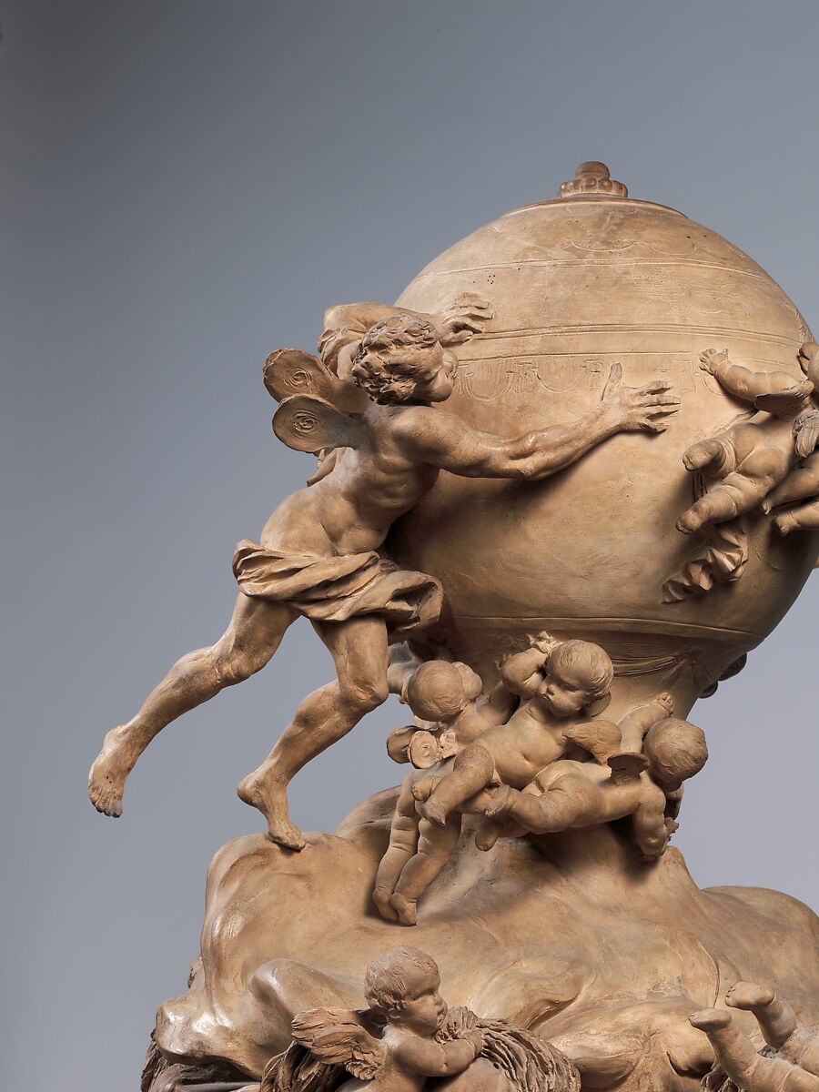 Model for a Proposed Monument to Commemorate the Invention of the Balloon, Clodion (Claude Michel) (French, Nancy 1738–1814 Paris), Terracotta, French, Paris