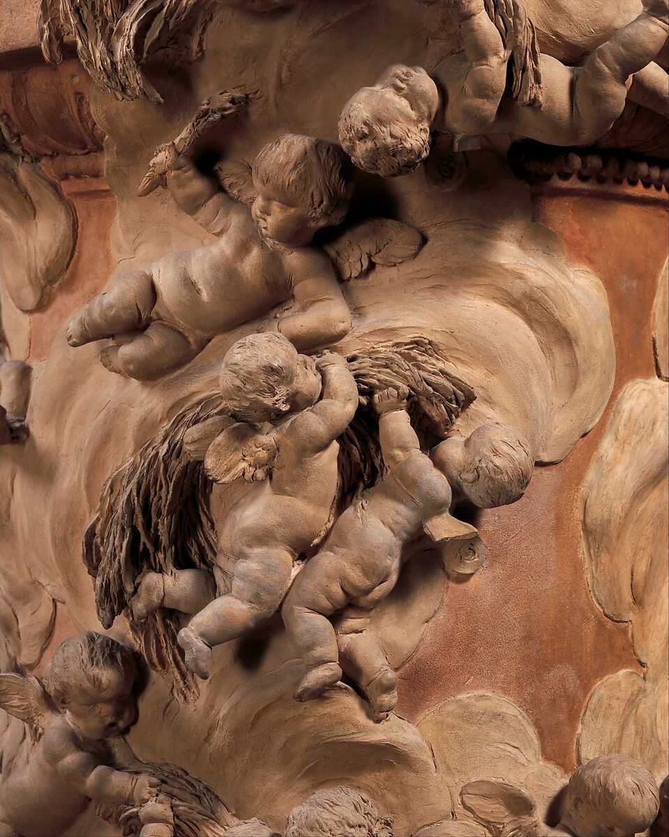 Model for a Proposed Monument to Commemorate the Invention of the Balloon, Clodion (Claude Michel) (French, Nancy 1738–1814 Paris), Terracotta, French, Paris