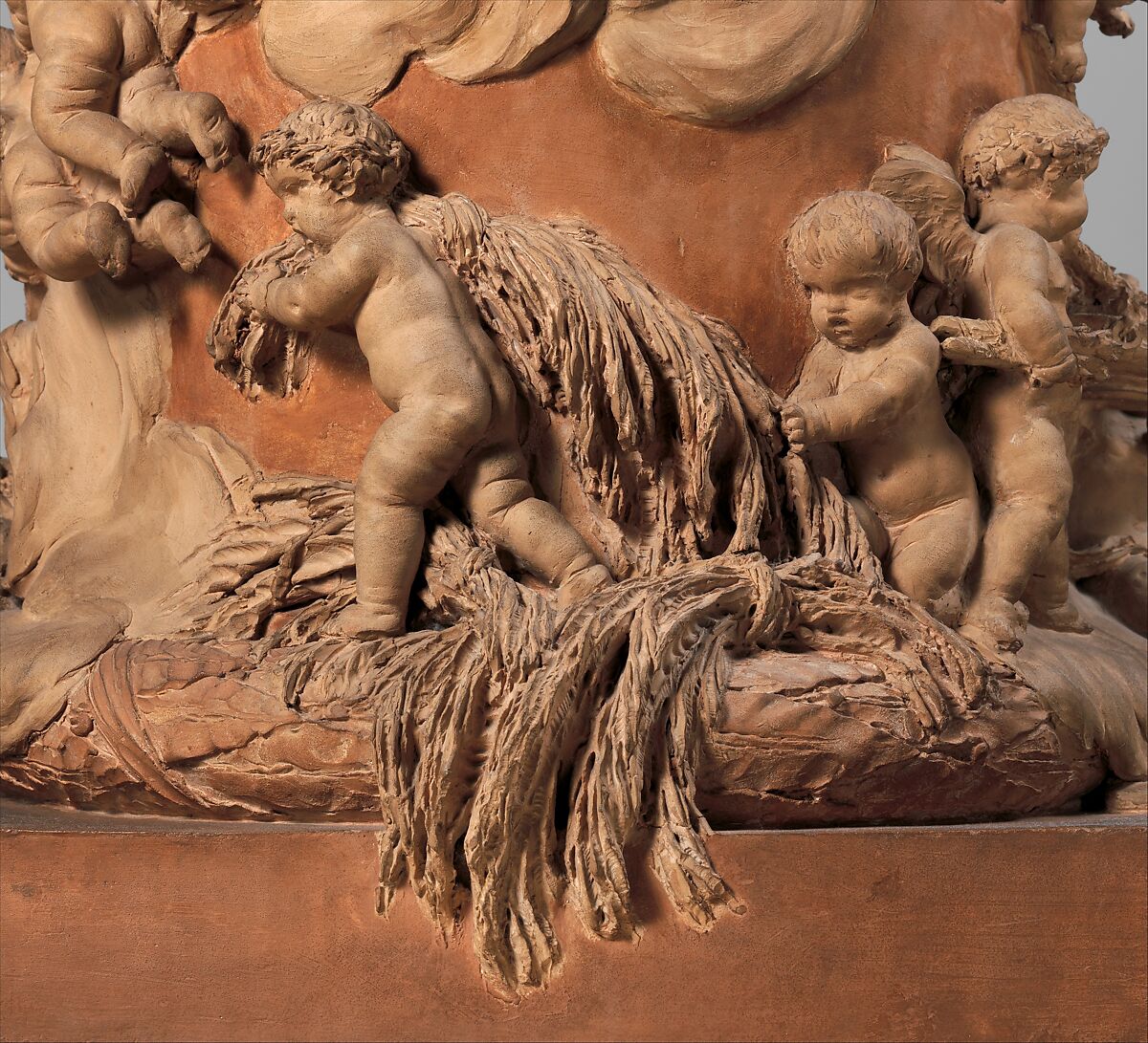 Model for a Proposed Monument to Commemorate the Invention of the Balloon, Clodion (Claude Michel) (French, Nancy 1738–1814 Paris), Terracotta, French, Paris