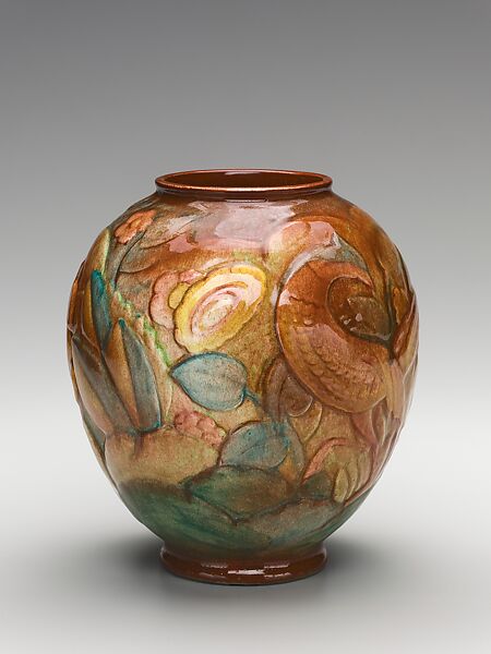 Vase, Cowan Pottery (1920–1931), Earthenware, American 