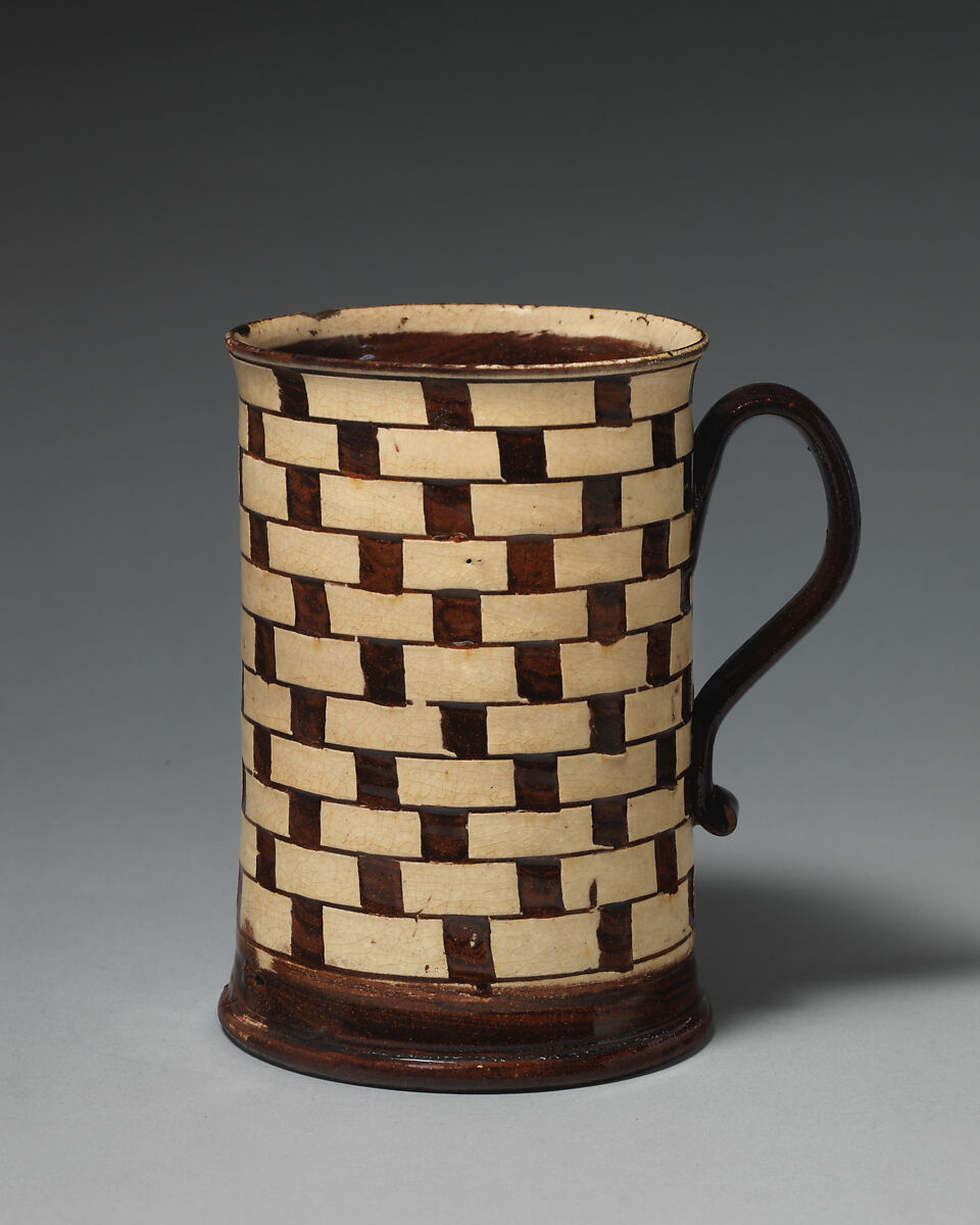 Mug, Slipware, British, Staffordshire 