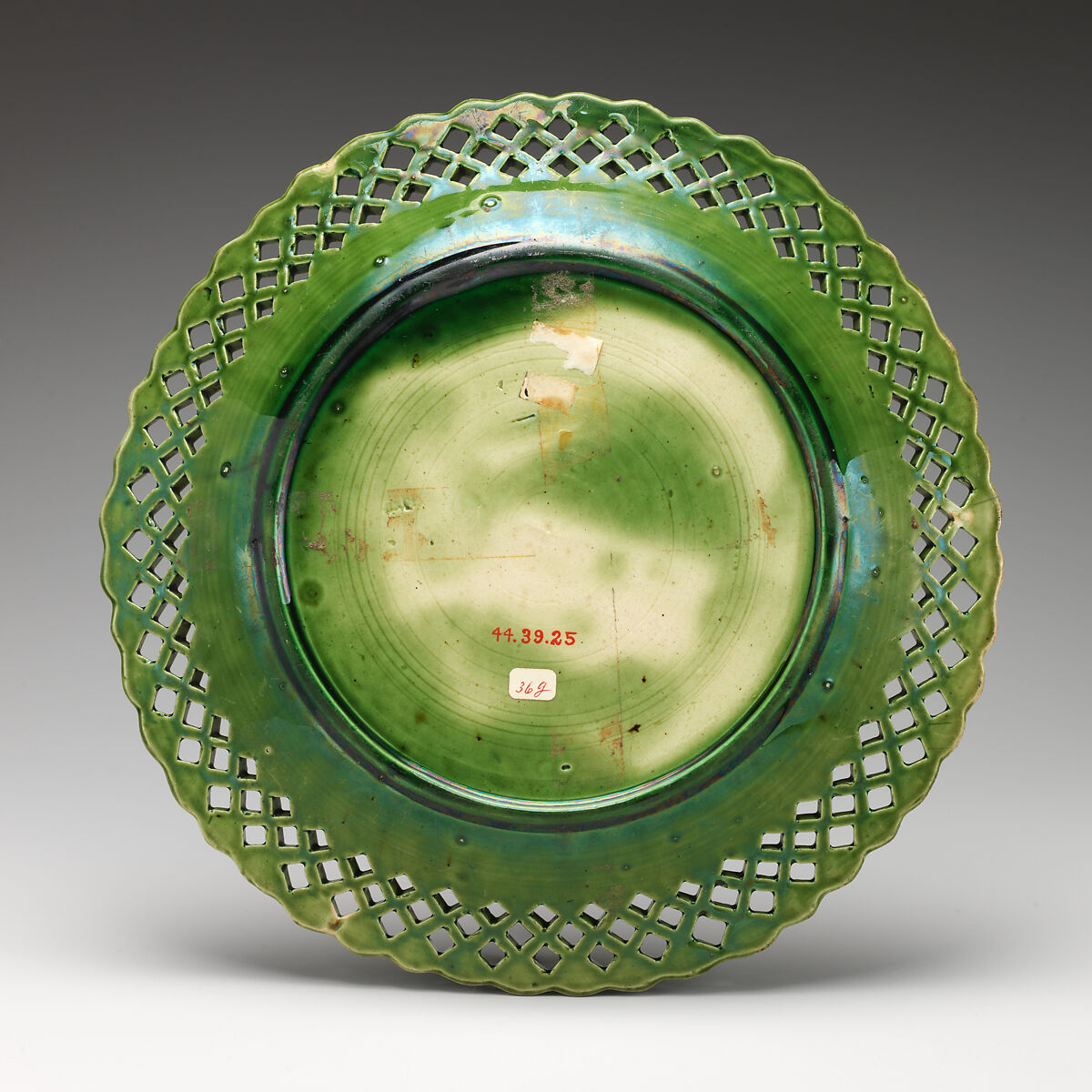 Plate, Style of Whieldon type, Glazed earthenware, British, Staffordshire