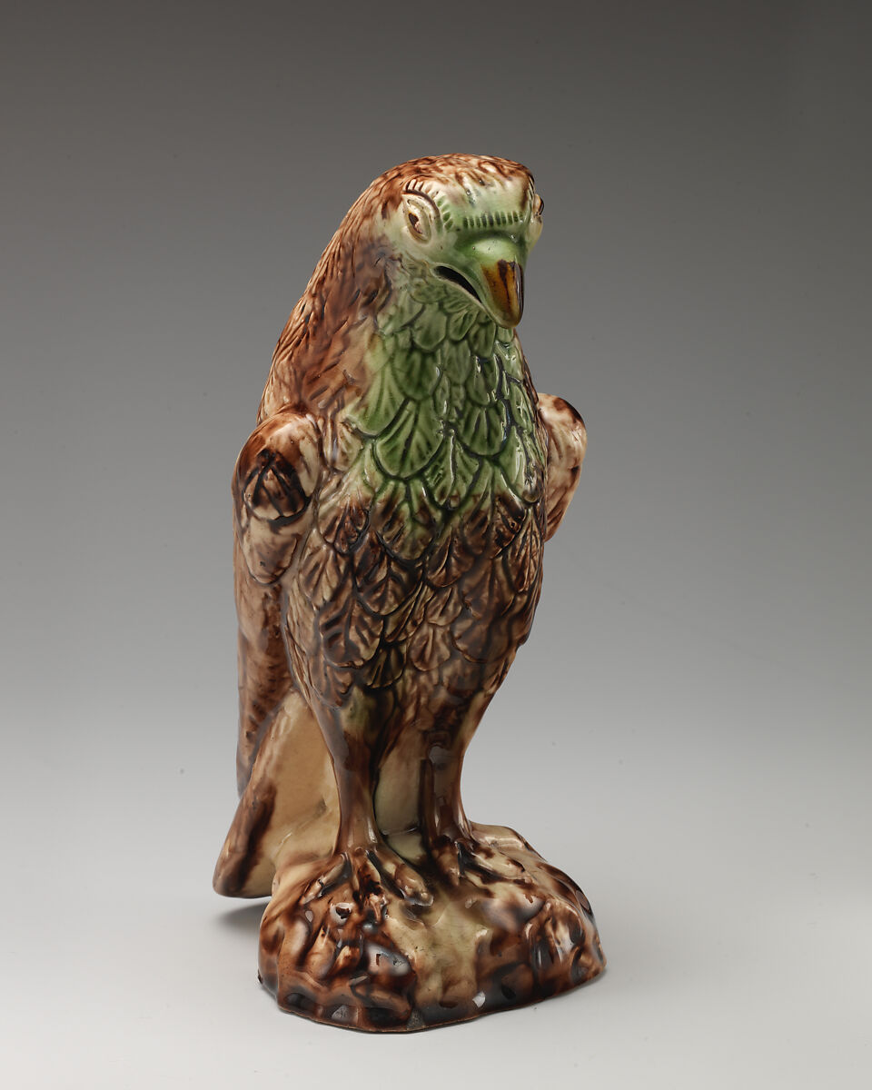 Hawk, Style of Whieldon type, Lead-glazed earthenware, British, Staffordshire