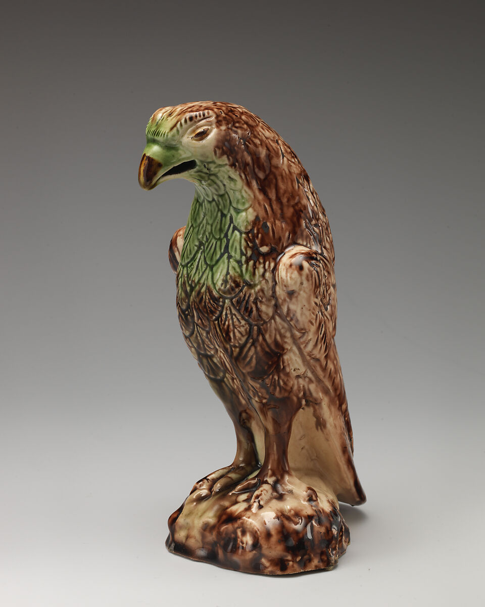 Hawk, Style of Whieldon type, Lead-glazed earthenware, British, Staffordshire 