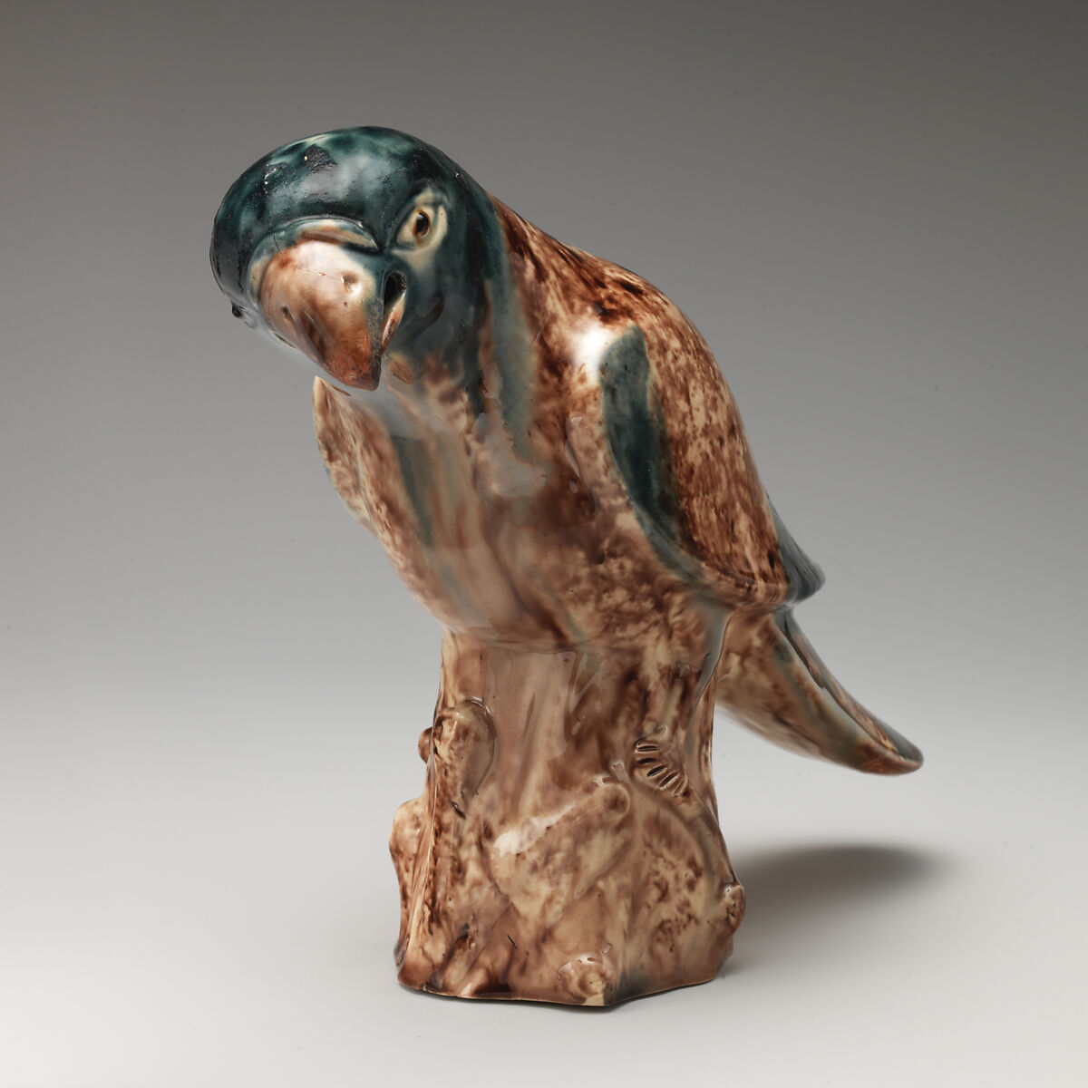 Parrot, Whieldon type, Lead-glazed earthenware, British, Staffordshire