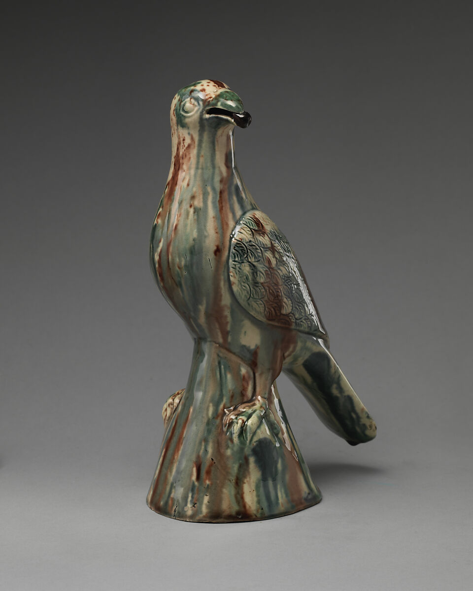 Pigeon, Style of Whieldon type, Lead-glazed earthenware, British, Staffordshire 