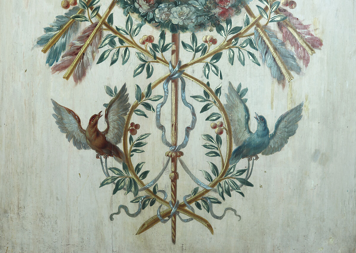 Boudoir from the Hôtel de Crillon, Pierre-Adrien Paris (French, 1747–1819), Oak, painted and gilded, French, Paris