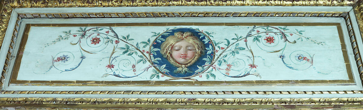 Boudoir from the Hôtel de Crillon, Pierre-Adrien Paris (French, 1747–1819), Oak, painted and gilded, French, Paris