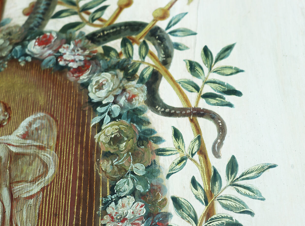 Boudoir from the Hôtel de Crillon, Pierre-Adrien Paris (French, 1747–1819), Oak, painted and gilded, French, Paris