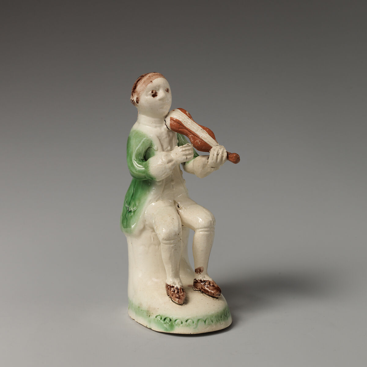 Fiddler, Style of Astbury-Whieldon, Lead-glazed earthenware, British, Staffordshire 