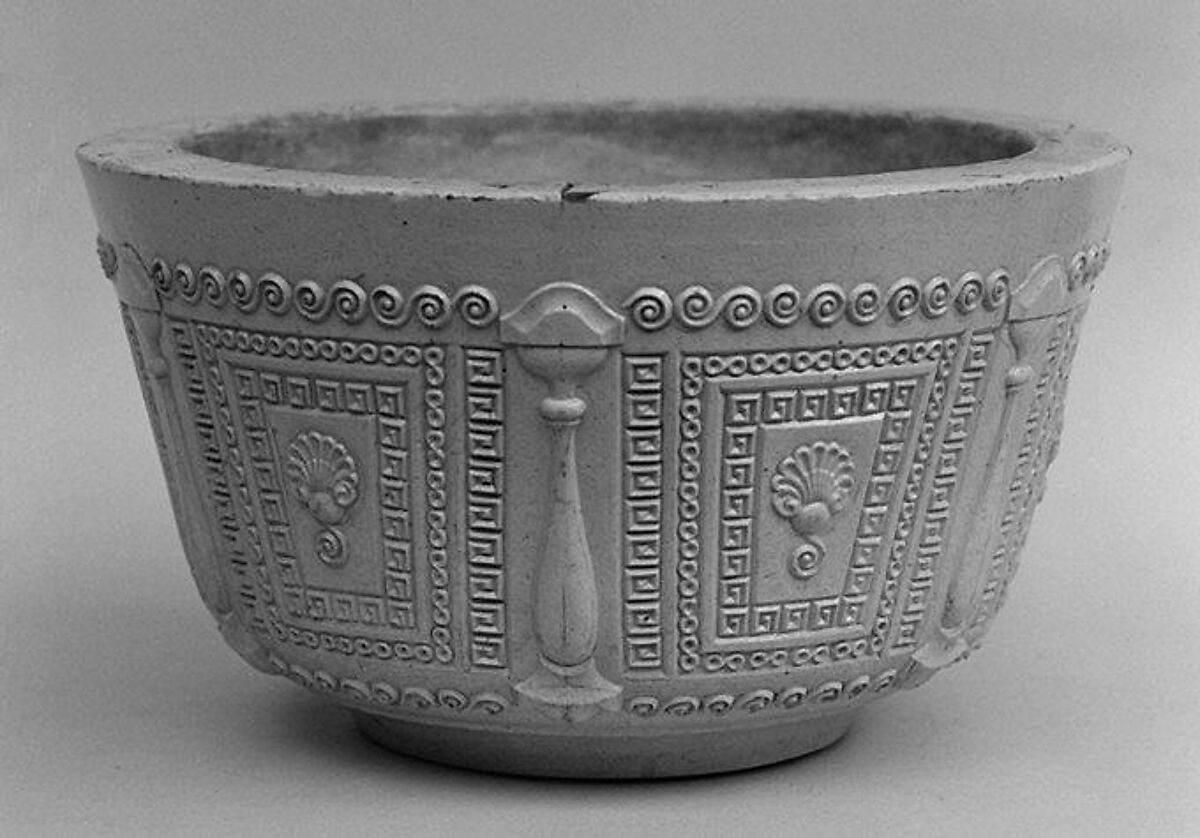 Block for molding a bowl, Salt-glazed pottery, British 