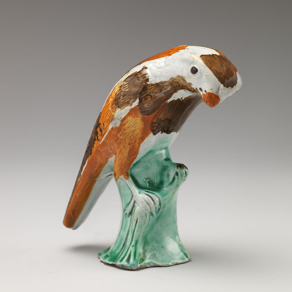 Parrot, Lead-glazed earthenware, British, Staffordshire 