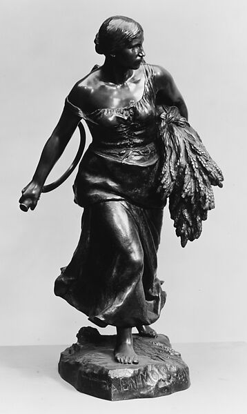 En Moisson, Léon-Julien Deschamps (French, Paris 1860–1928 Paris), Bronze, French